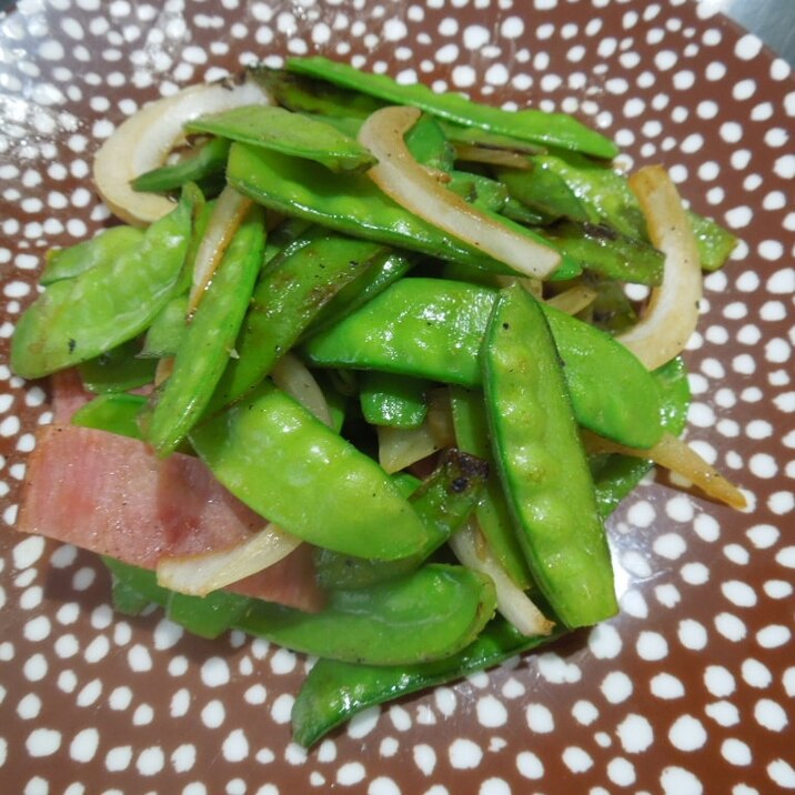 絹さや さやえんどう と新玉ねぎの炒め物 レシピ 作り方 By コーヒー ブレイク 楽天レシピ